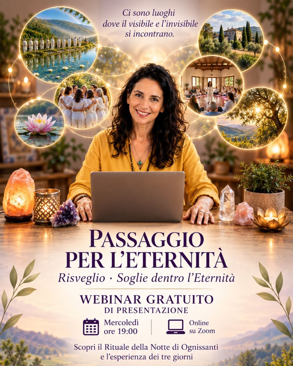 Calendario WEBINAR GRATUITO: Soglie dentro l'Eternità. Presentazione gratuita del corso