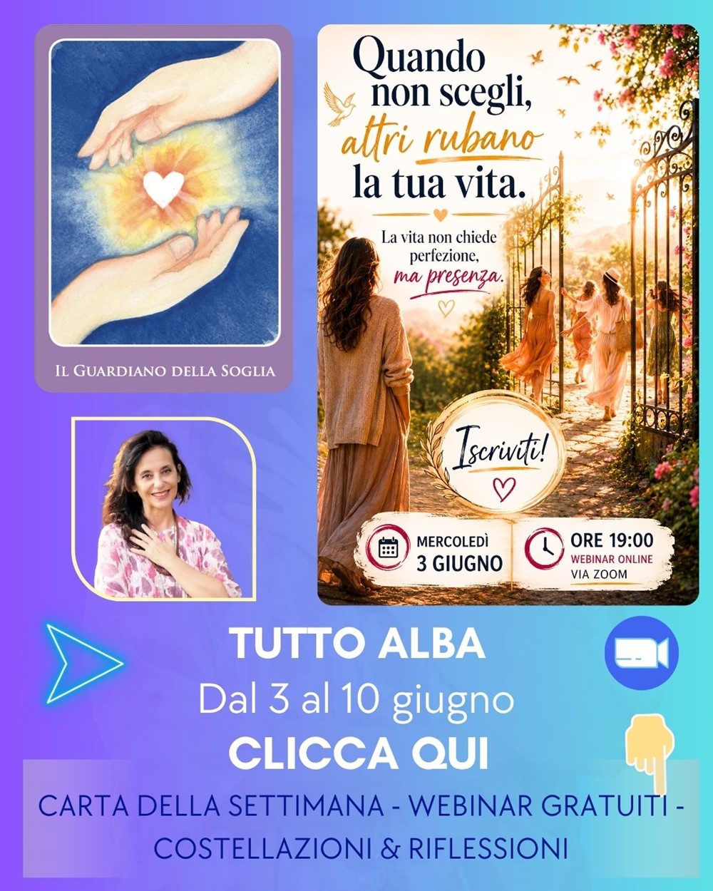 Calendario LA SETTIMANA CREARMONICA delle costellazioni familiari di Alba Sali