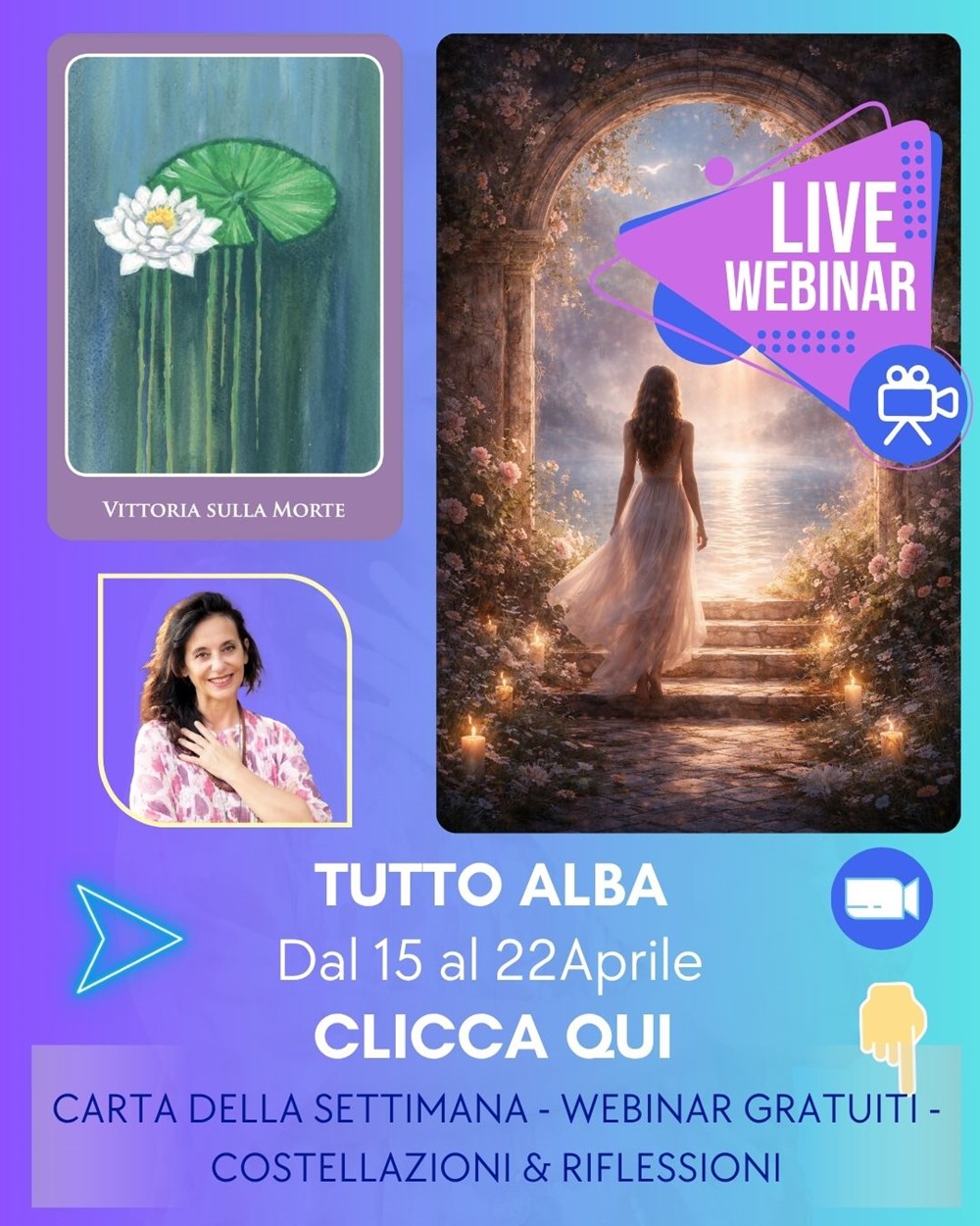 Calendario LA SETTIMANA CREARMONICA delle costellazioni familiari di Alba Sali