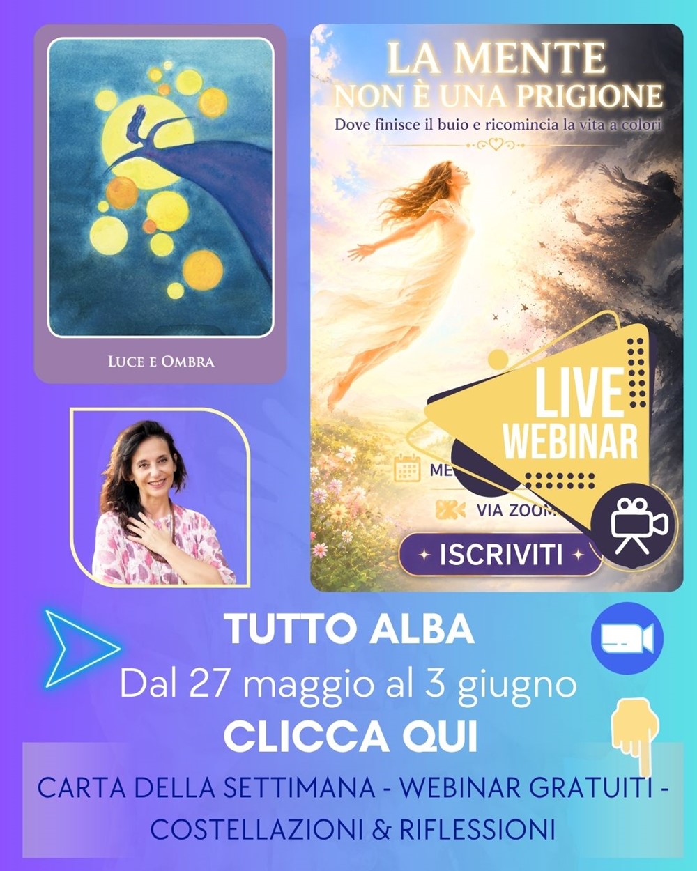 Calendario LA SETTIMANA CREARMONICA delle costellazioni familiari di Alba Sali
