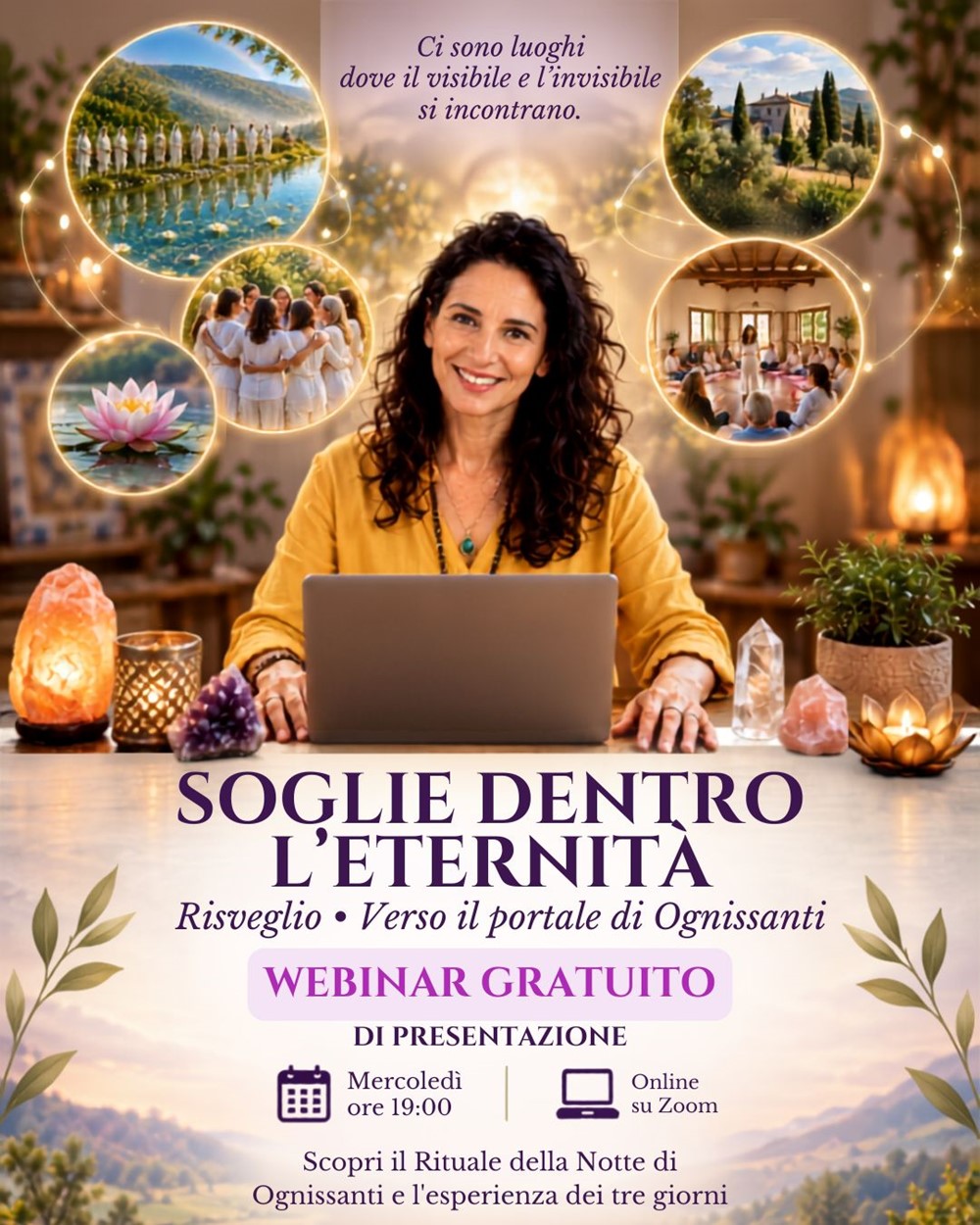 Calendario WEBINAR GRATUITO: Soglie dentro l'Eternità. Presentazione gratuita del corso
