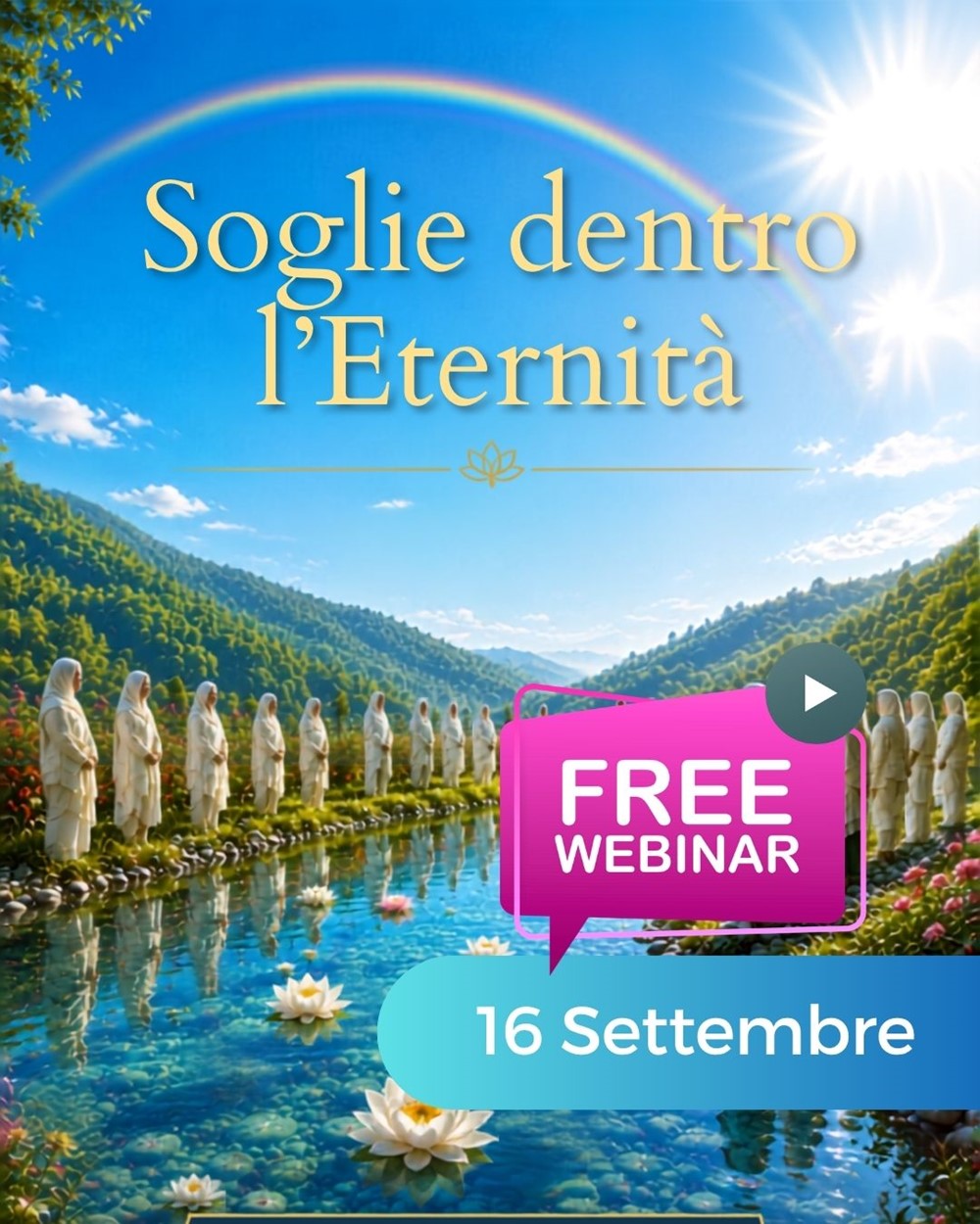 Calendario WEBINAR GRATUITO: Soglie dentro l'Eternità. Presentazione gratuita del corso